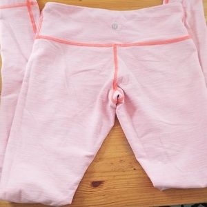 Bright pink leggings